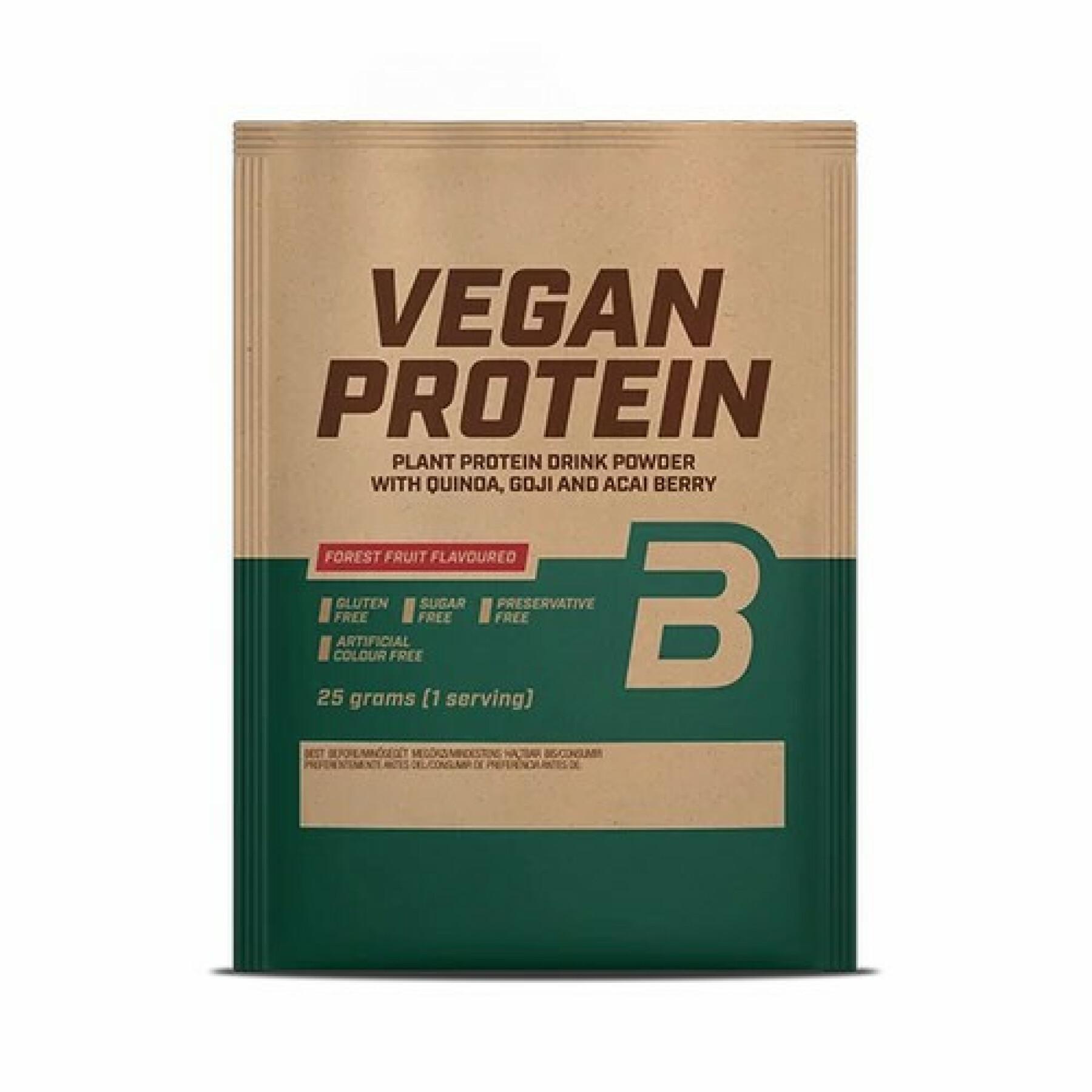 50 paczek białka wegańskiego Biotech USA - Fruits des bois - 25g