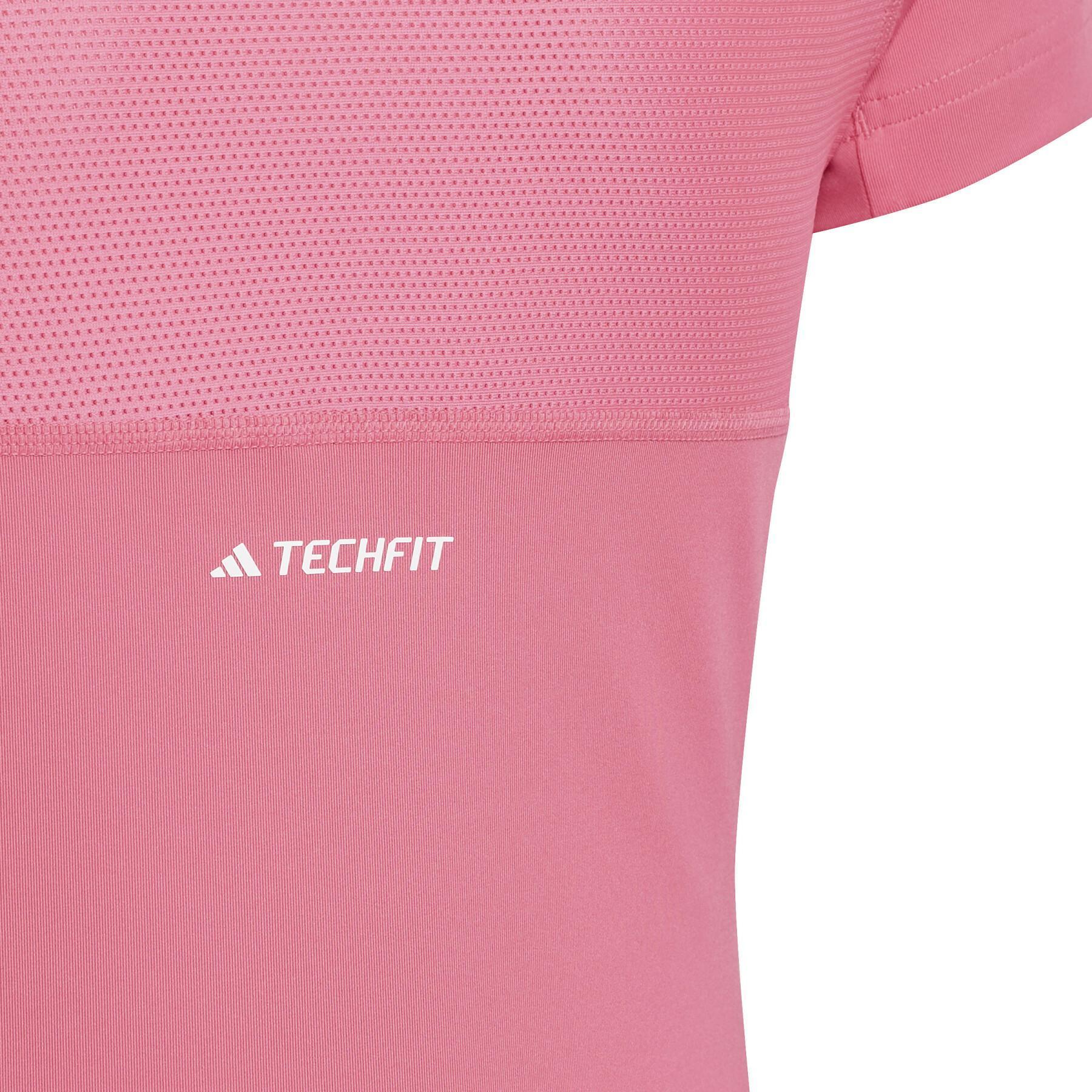 Koszulka dla dziewczynki adidas Techfit Aerorady Sport Icons