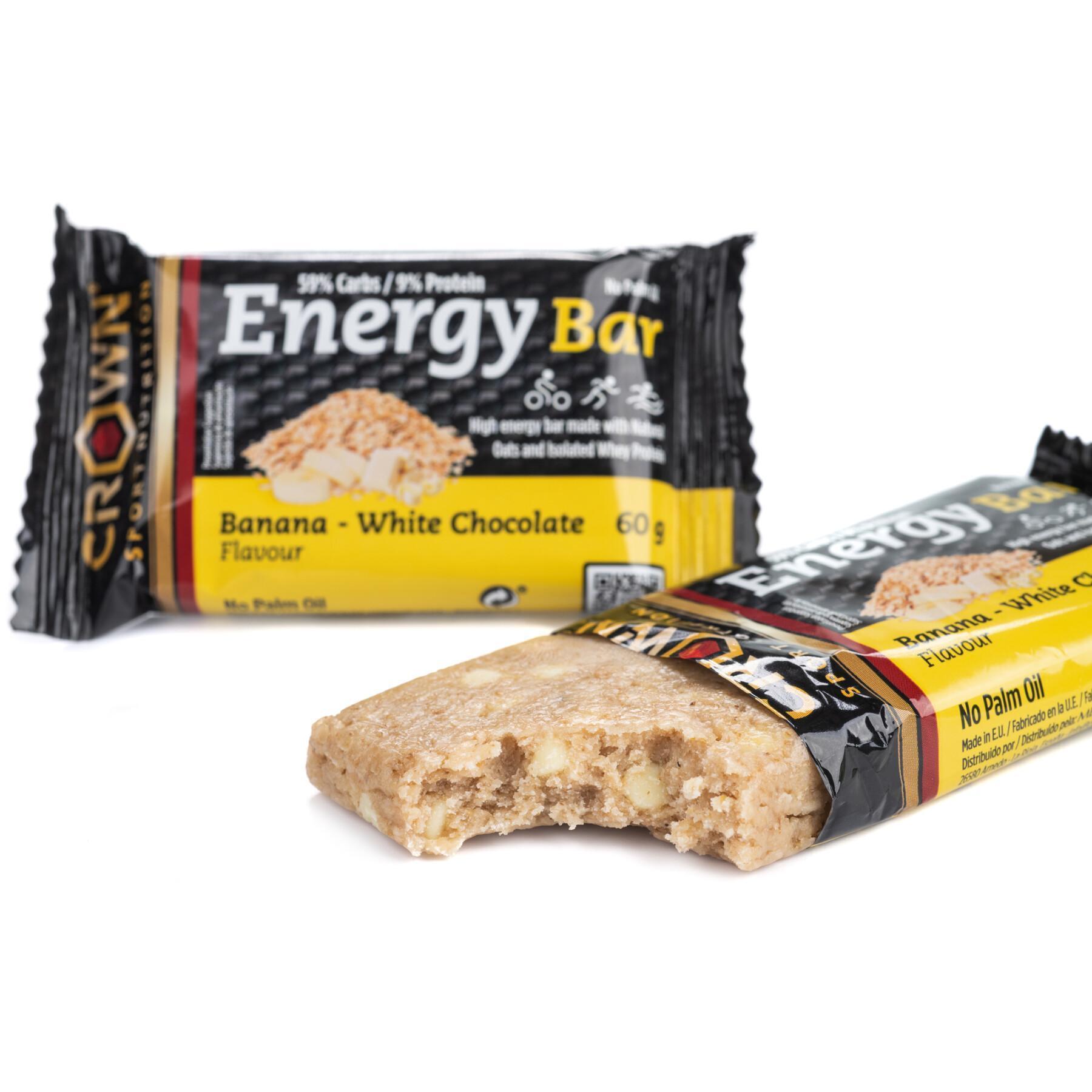 Batonik odżywczy Crown Sport Nutrition Energy - banane et chocolat blanc - 60 g