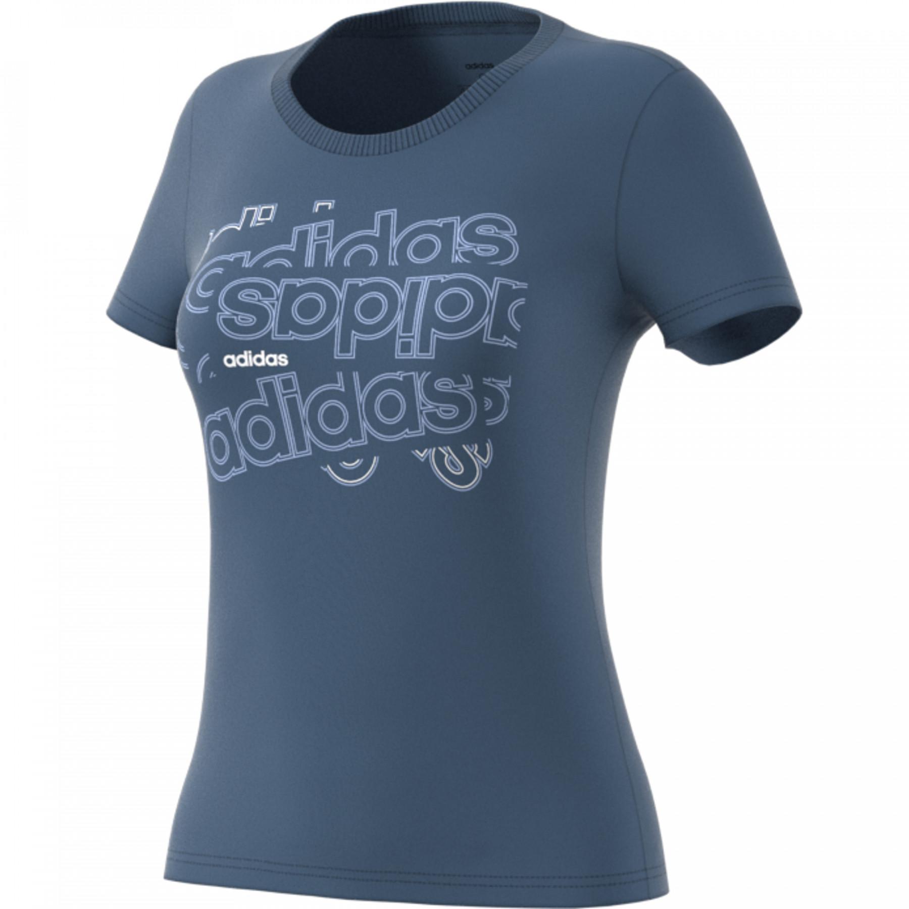 Koszulka damska adidas Logo Collage Graphic