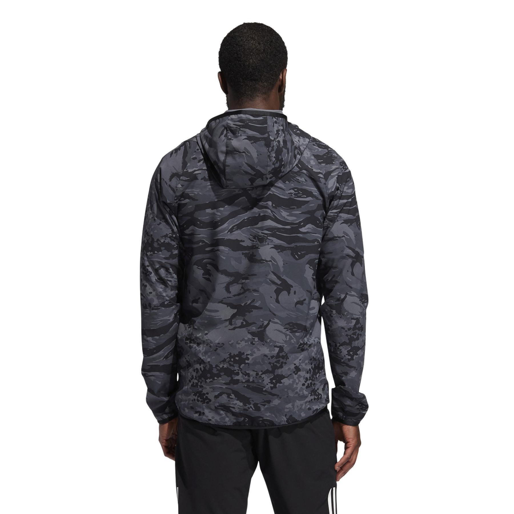 Bluza z kapturem adidas FreeLift Camouflage Training