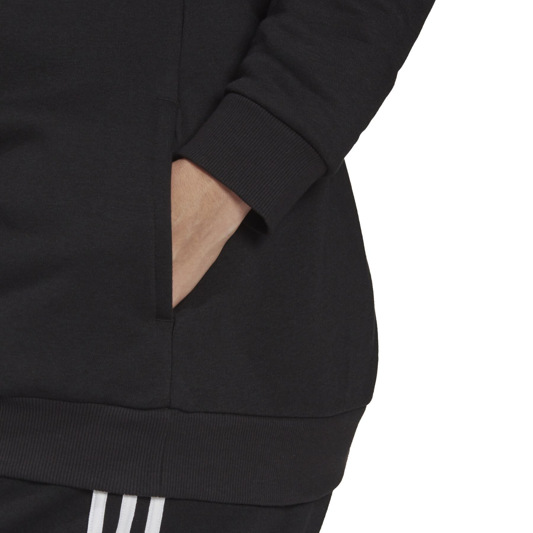 Damska bluza z kapturem adidas Essentials Logo Fleece (Grandes tailles)