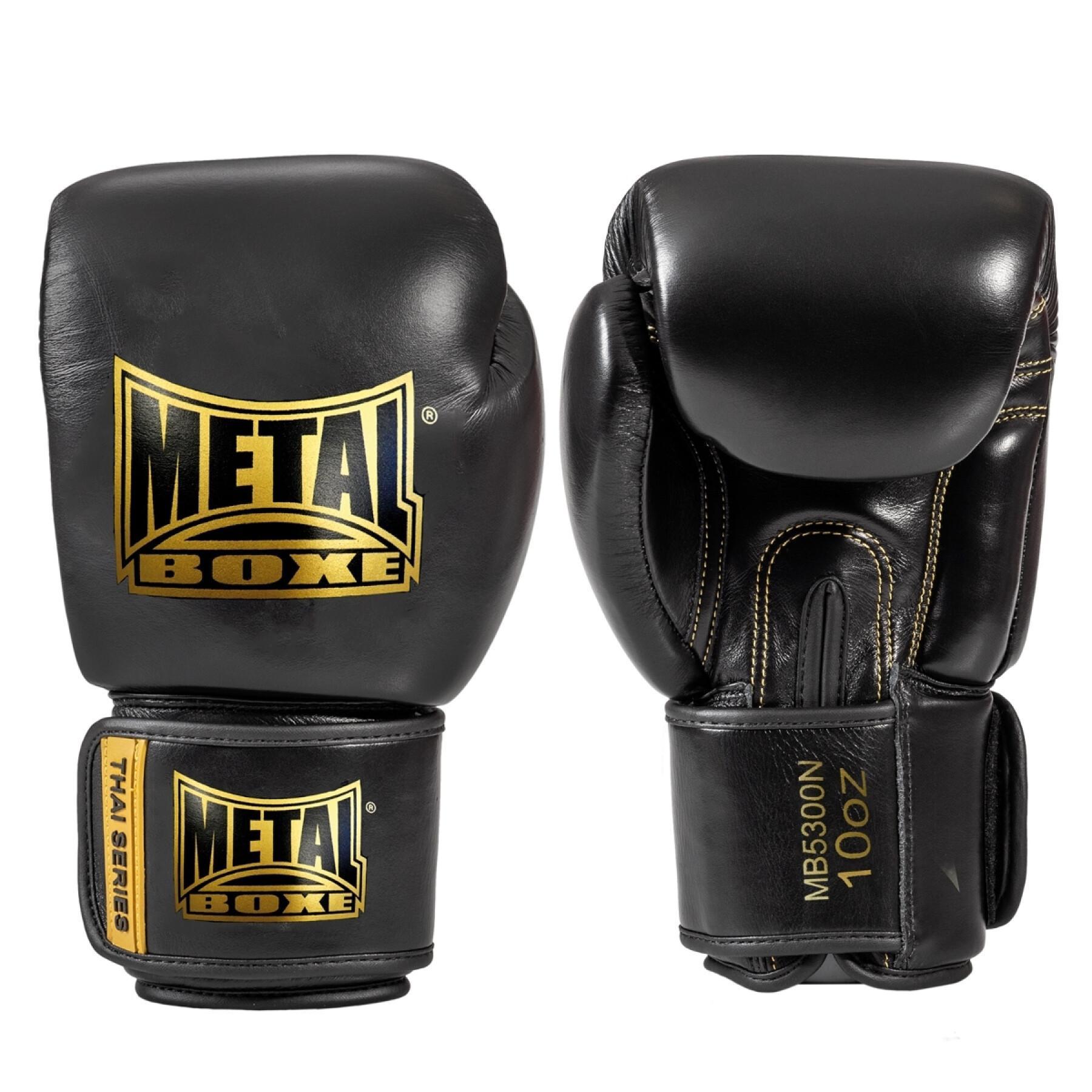 Skórzane rękawice bokserskie Metal Boxe thai series