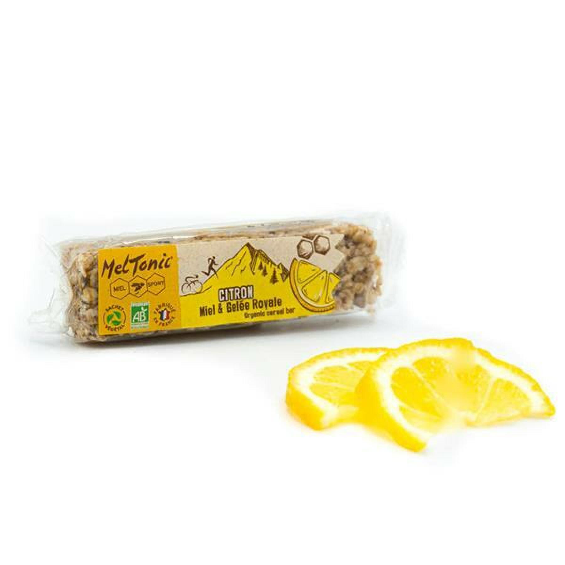 Pudełko 20 organicznych batonów zbożowych lemon & chia Meltonic 30 g