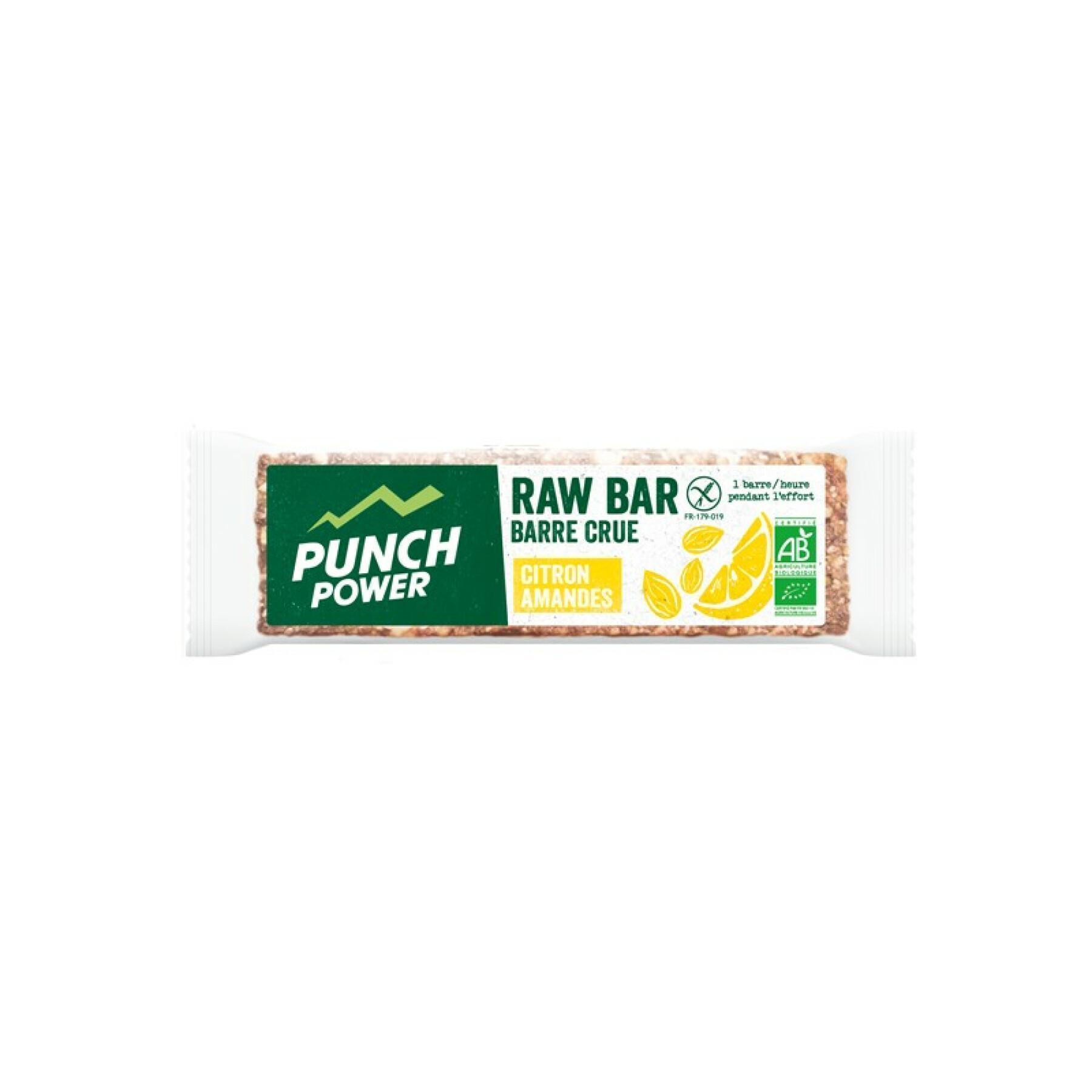 Wyświetlanie 20 pasków energii Punch Power Rawbar Citron amande