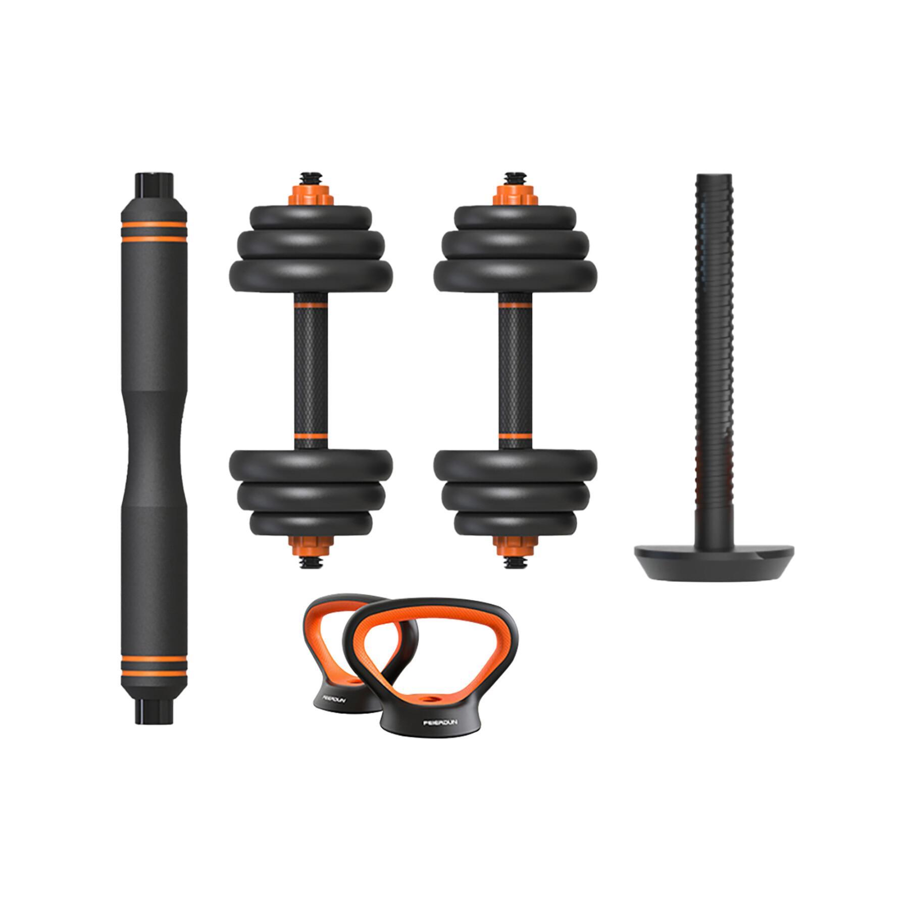 Smart kit hantla + drążek + kettlebell + czujnik Xiaomi Fed 20 kg