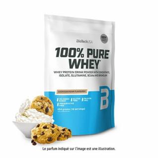 Opakowanie 10 torebek 100% czystego białka serwatkowego Biotech USA - Cookies & cream - 454g