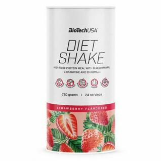 Opakowanie 6 słoików z proteinami Biotech USA diet shake - Fraise - 720g