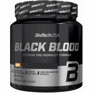 Opakowanie 10 słoików z boosterem Biotech USA black blood nox + - Fruits tropicaux - 330g
