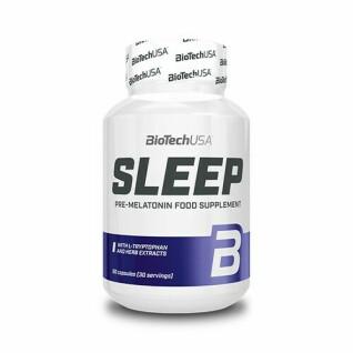 Opakowanie 12 słoików z witaminami Biotech USA sleep - 60 Gélul