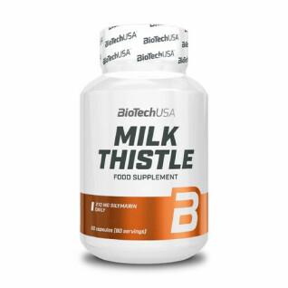 Słoiki z witaminami Biotech USA milk thistle - 30 gélul