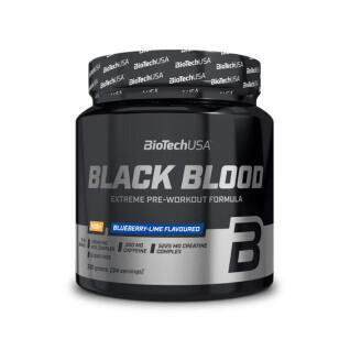 Opakowanie 10 słoików z boosterem Biotech USA black blood nox + - Myrtille-lime - 330g
