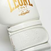 Czarno-białe rękawice bokserskie Leone 10 oz