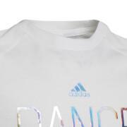 Koszulka dziewczęca adidas Dance Metallic-Print