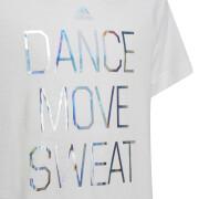 Koszulka dziewczęca adidas Dance Metallic-Print