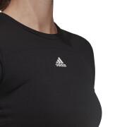 Koszulka damska adidas Aeroknit Seamless Fitted Cropped